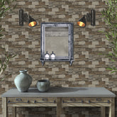 Shades of Brown Wood Wallpaper Peel and Stick for Wall Decoration